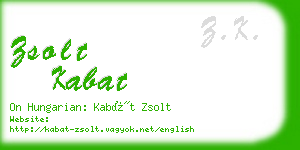 zsolt kabat business card